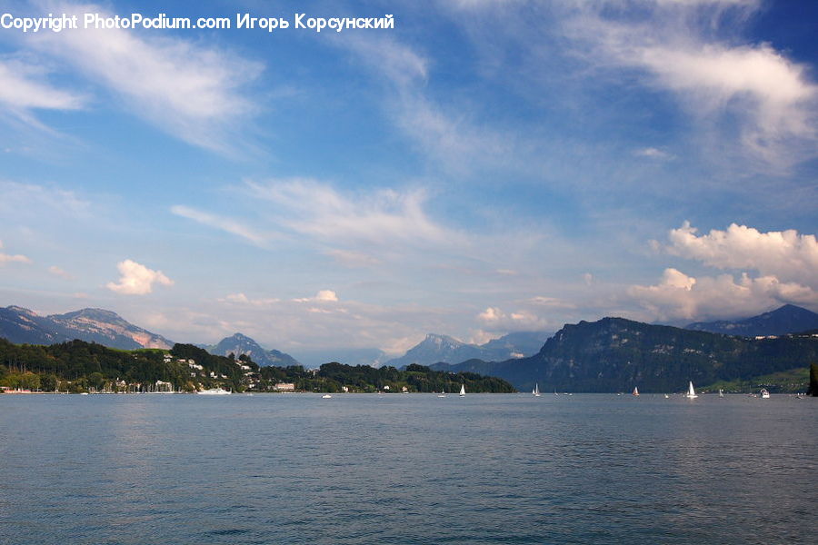 Lake, Outdoors, Water, Azure Sky, Cloud, Sky, Cumulus