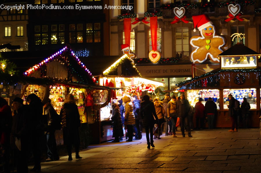 People, Person, Human, Bazaar, Market, Night, Outdoors