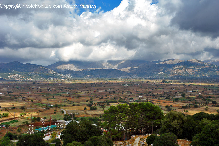 Cloud, Cumulus, Sky, Azure Sky, Outdoors, Aerial View, Bush