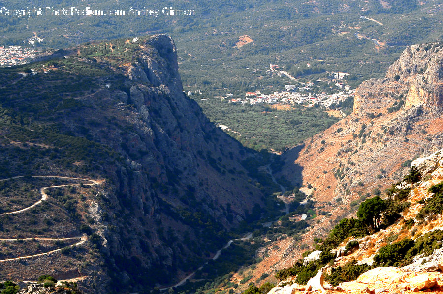 Canyon, Outdoors, Valley, Cliff, Crest, Mountain, Peak