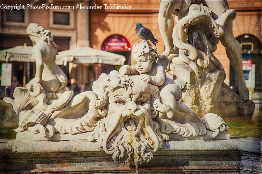 Art, Gargoyle, Statue, Sculpture, Fountain, Water, Modern Art