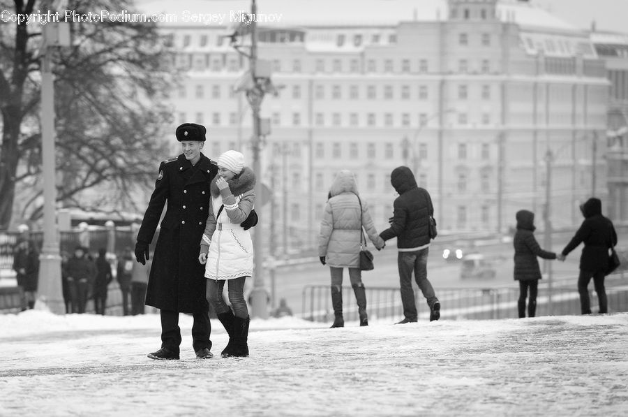 Human, People, Person, Coat, Leisure Activities, Walking, Ice