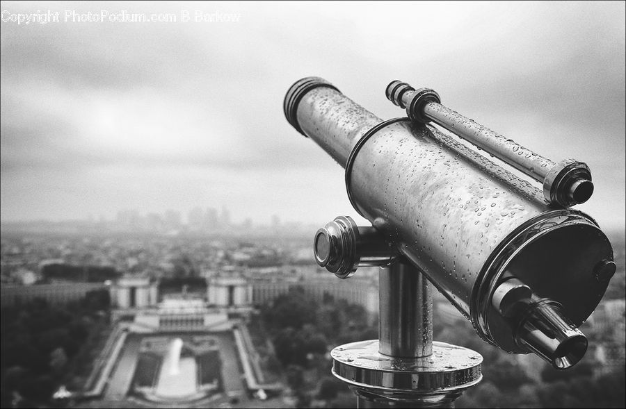 Telescope, City, Downtown, Urban, X-Ray, Alley, Alleyway