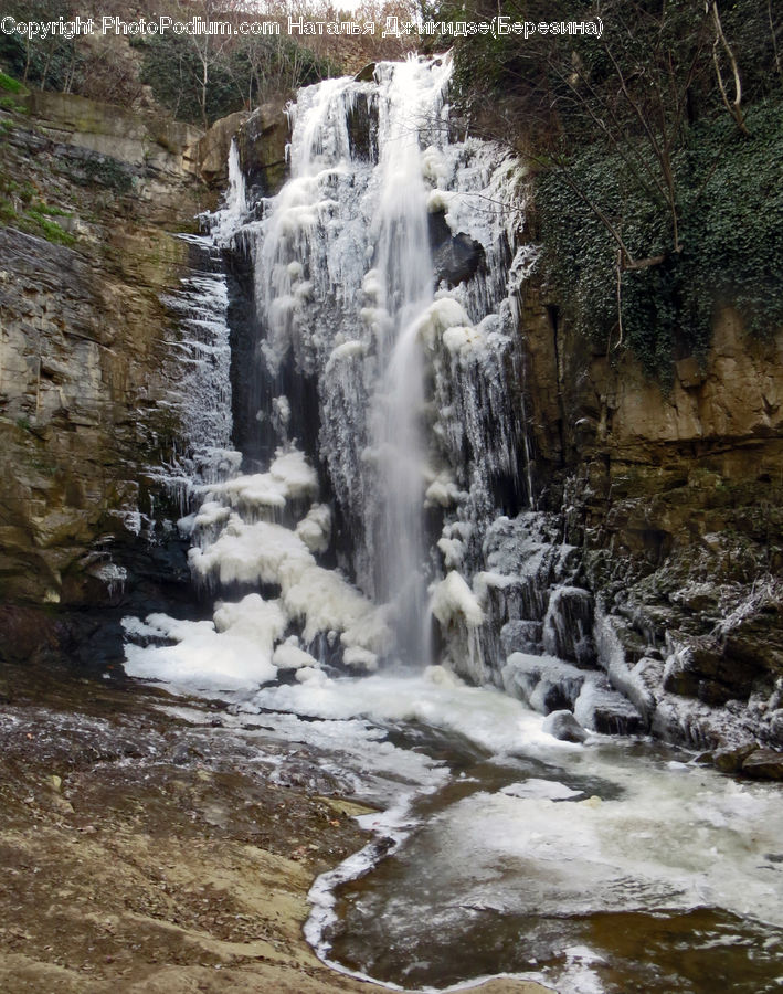 Creek, Outdoors, River, Water, Waterfall, Forest, Jungle
