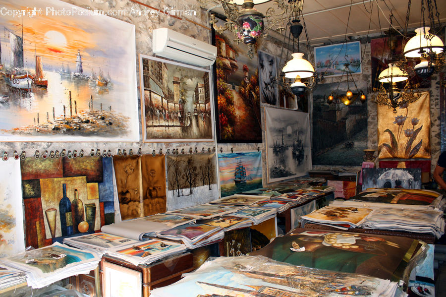 Collage, Poster, Chandelier, Lamp, Architecture, Shrine, Temple