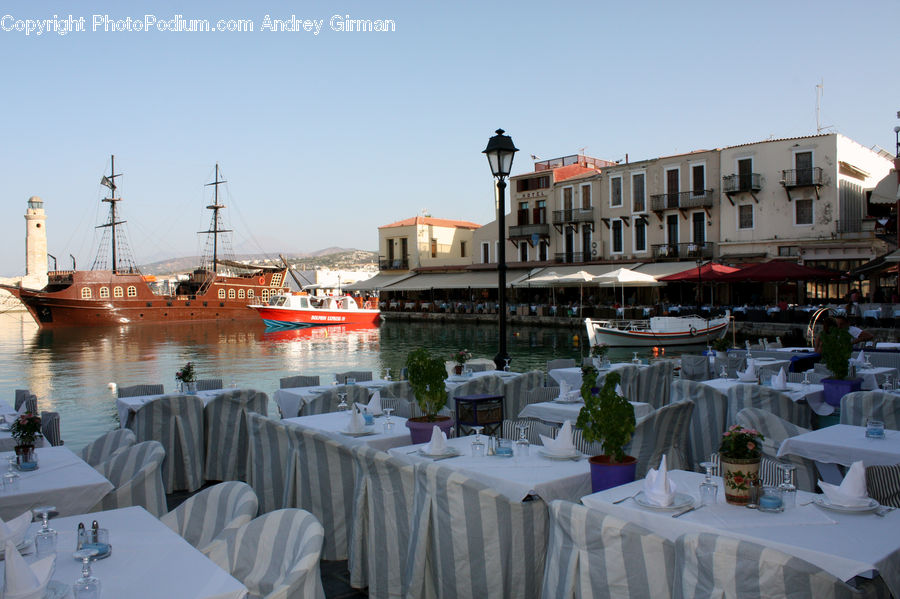 Plant, Potted Plant, Home Decor, Linen, Tablecloth, Harbor, Port