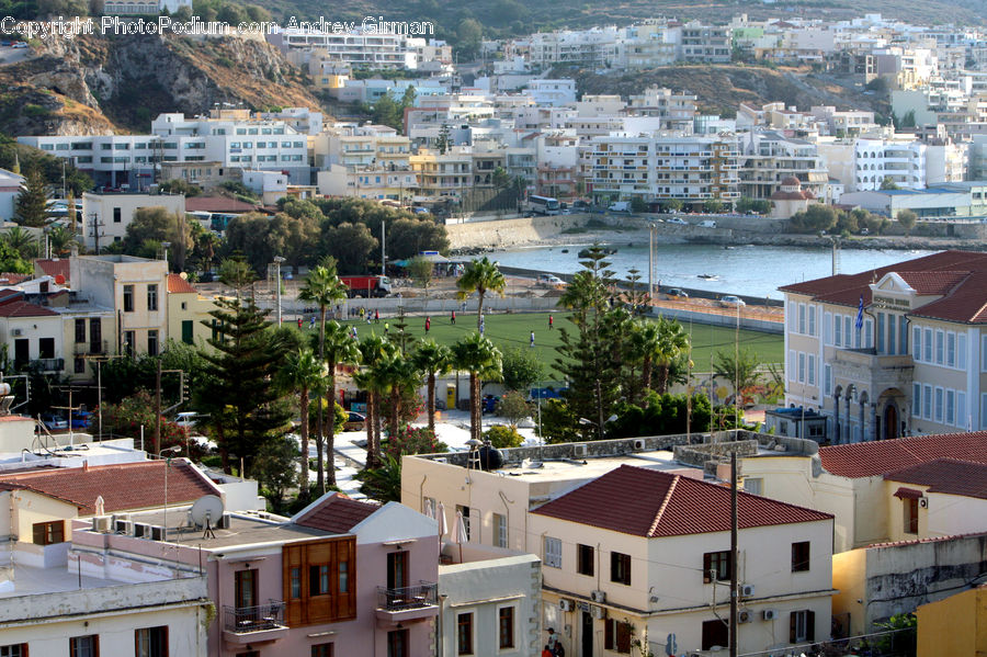 Aerial View, Downtown, Neighborhood, Town, Building, Housing, Villa