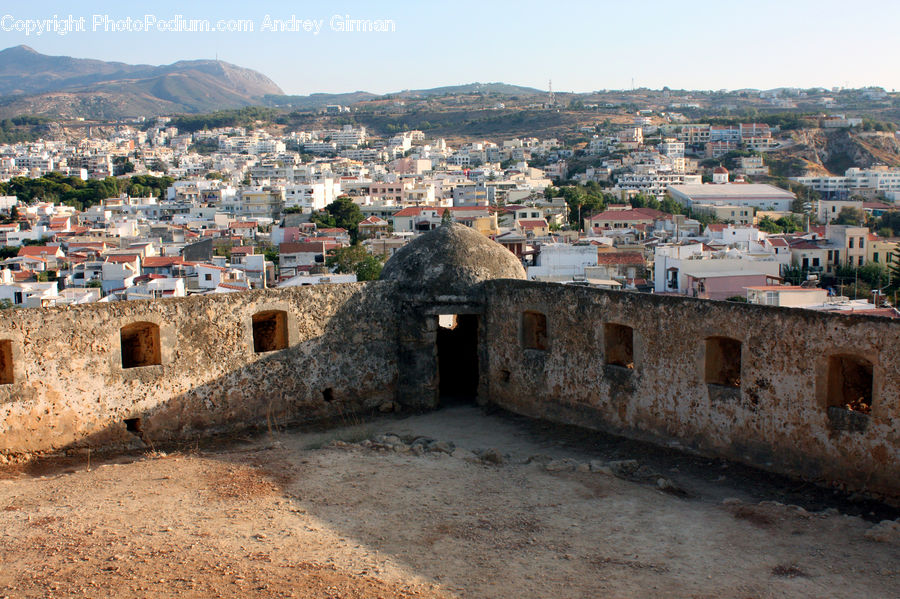 Castle, Fort, Building, Downtown, Town, Neighborhood, Housing