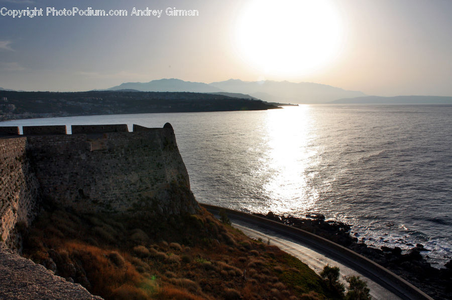 Coast, Outdoors, Sea, Water, Alps, Crest, Mountain