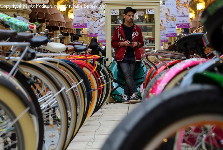 People, Person, Human, Shop, Bicycle, Bike, Vehicle