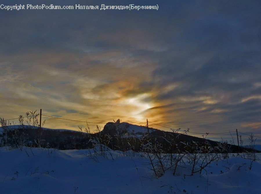 Arctic, Snow, Winter, Dawn, Dusk, Sky, Sunrise