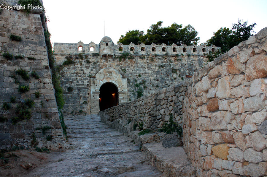 Castle, Fort, Brick, Fence, Wall, Rubble, Architecture