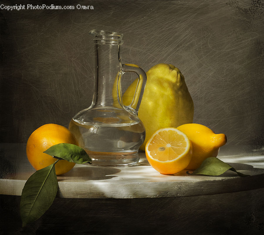 Citrus Fruit, Fruit, Grapefruit, Glass, Beverage, Drink, Lemonade