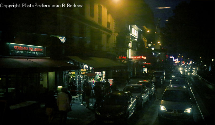 Traffic Jam, Parking, Parking Lot, Plant, Potted Plant, City, Downtown