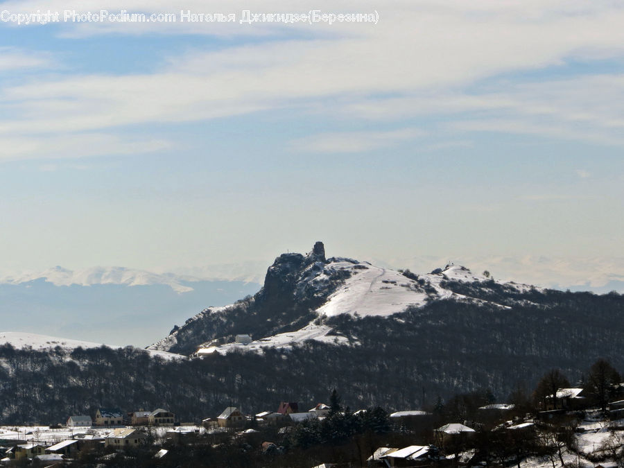 Crest, Mountain, Outdoors, Peak, Mountain Range, Building, Cottage