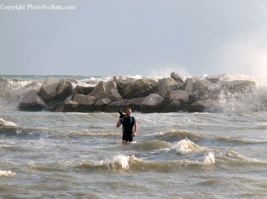 Outdoors, Sea, Sea Waves, Water, Beach, Coast, Ocean