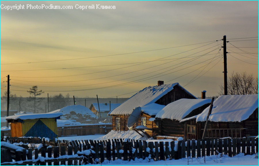 Auditorium, Building, Hut, Shelter, Ice, Outdoors, Snow