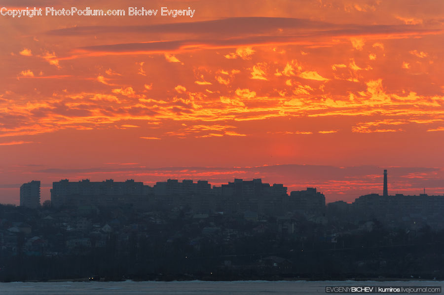 Dawn, Dusk, Red Sky, Sky, Sunrise, Sunset, Outdoors