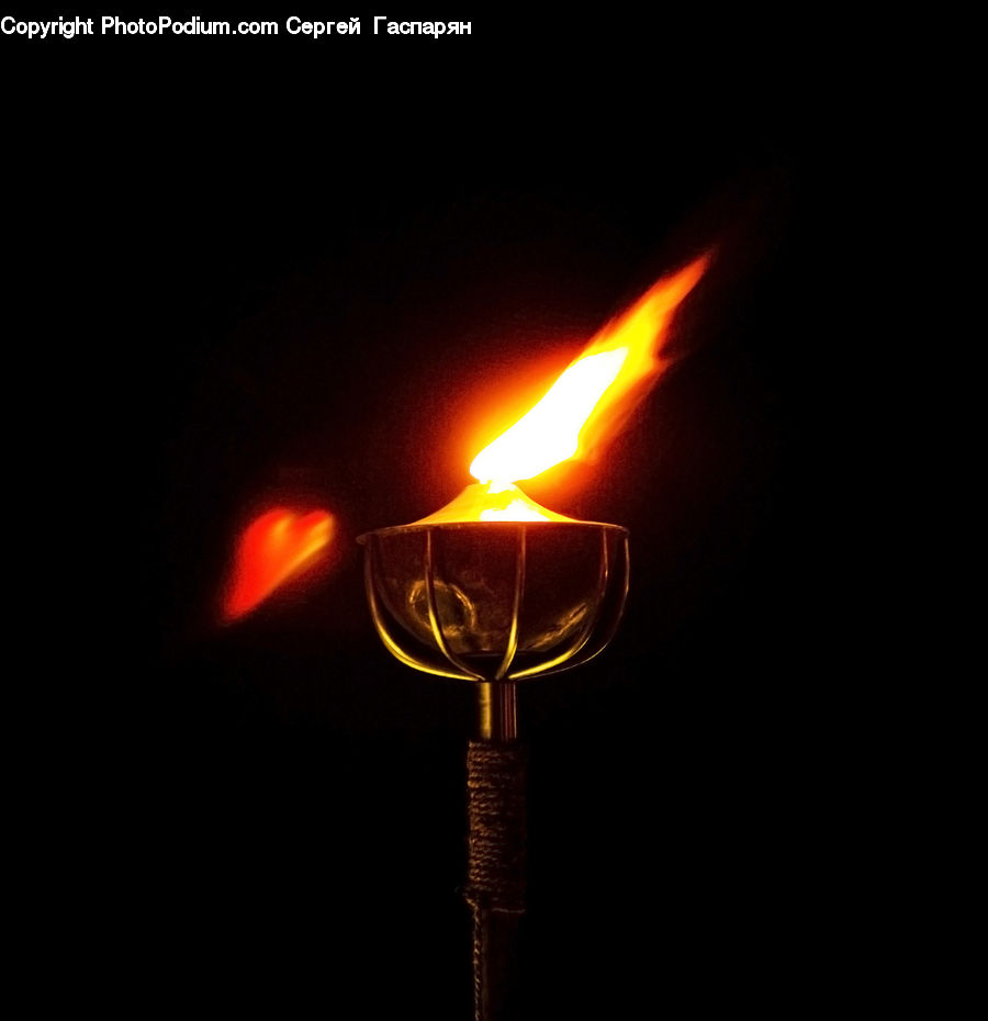 Fire, Flame, Candle, Glass, Light, Goblet, Beverage