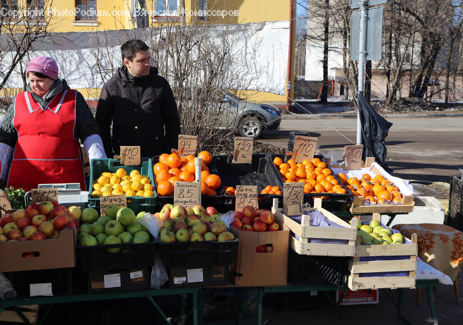 Human, People, Person, Apple, Fruit, Market, Produce