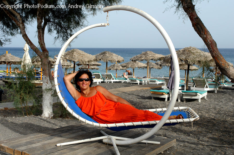 Boat, Dinghy, Furniture, Hammock, Dock, Landing, Pier