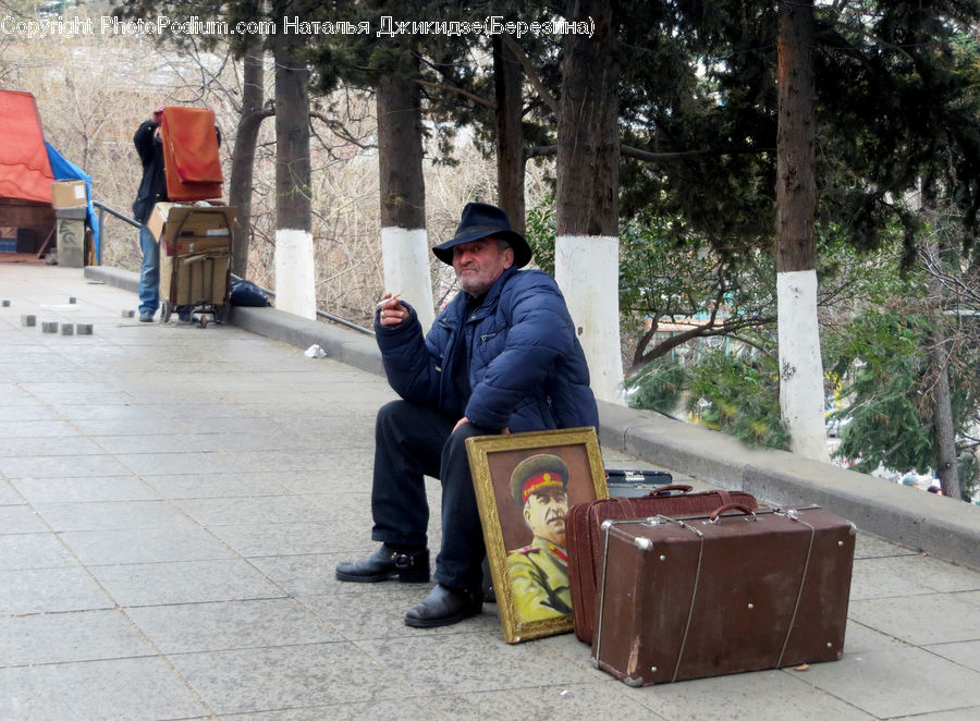 People, Person, Human, Plant, Tree, Luggage, Suitcase