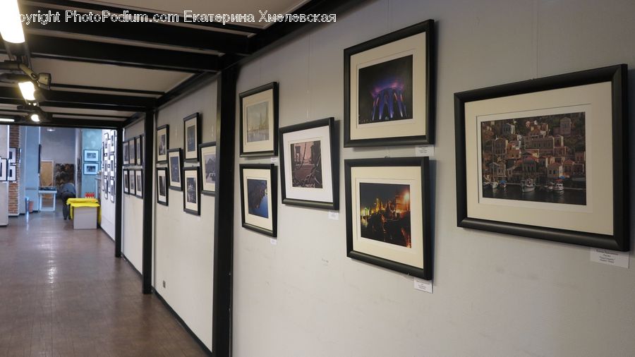 Art, Art Gallery, Fireplace, Hearth, Corridor, Entertainment Center, Flyer