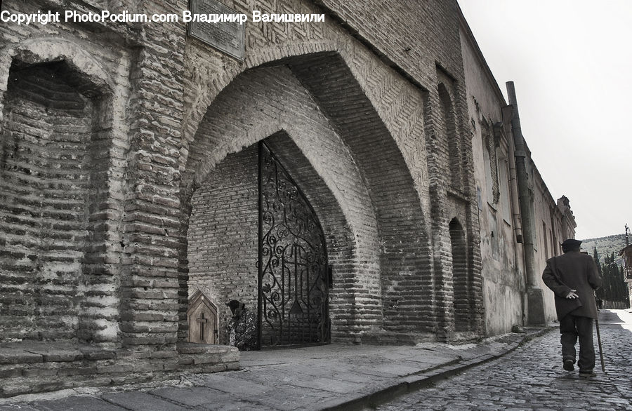 People, Person, Human, Arch, Back, Alley, Alleyway