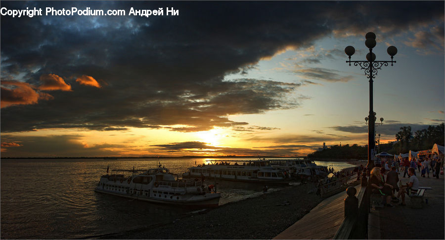 Cruise Ship, Ferry, Freighter, Ship, Tanker, Vessel, Azure Sky