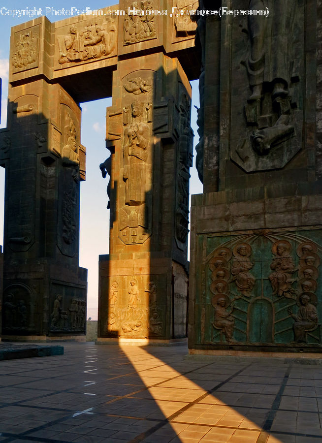 Ancient Egypt, Column, Pillar, Art, Sculpture, Statue, Architecture