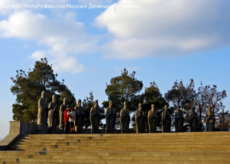 Machine, Ramp, Art, Sculpture, Statue, Team, Troop