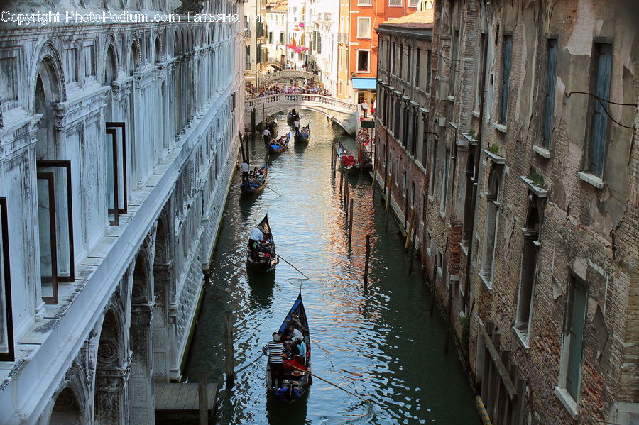 Boat, Gondola, Canal, Outdoors, River, Water, Building