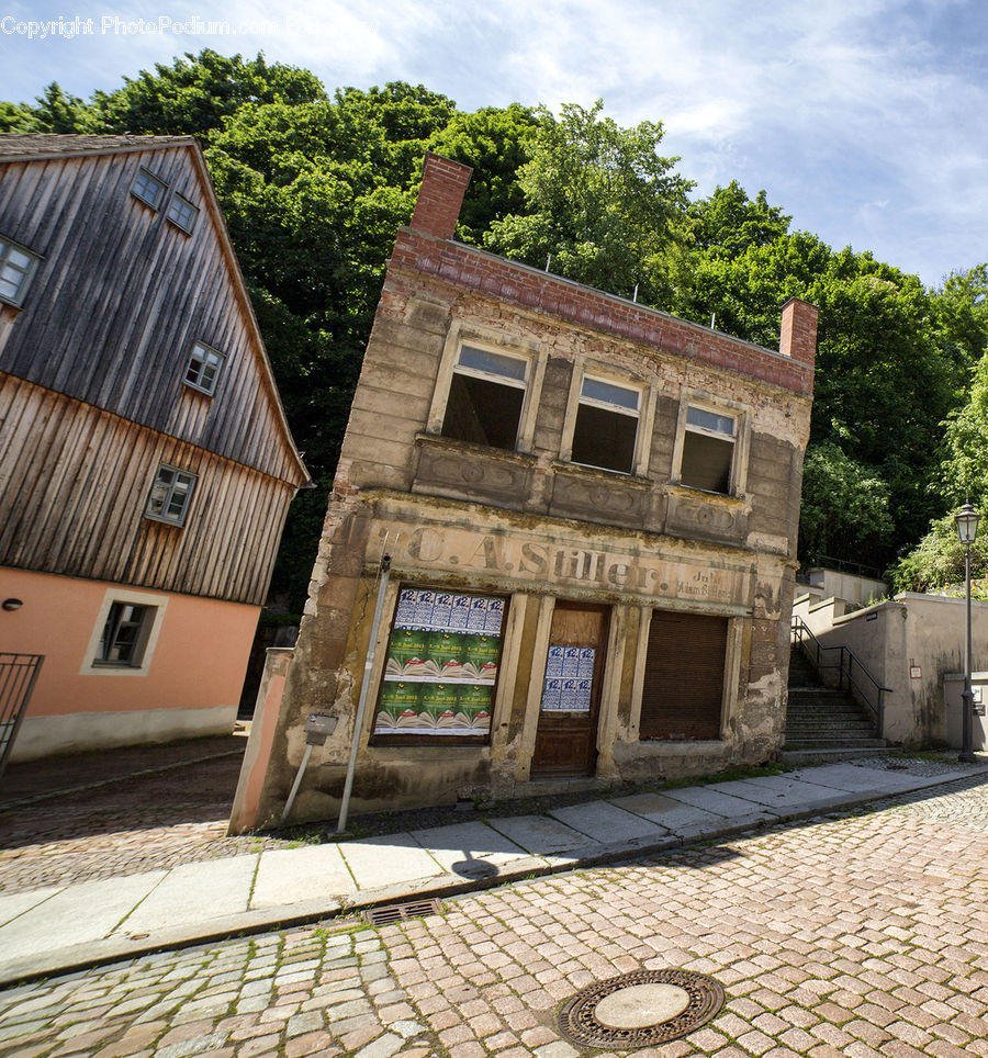 Roof, Building, Cottage, Housing, Arch, Gate, Cabin
