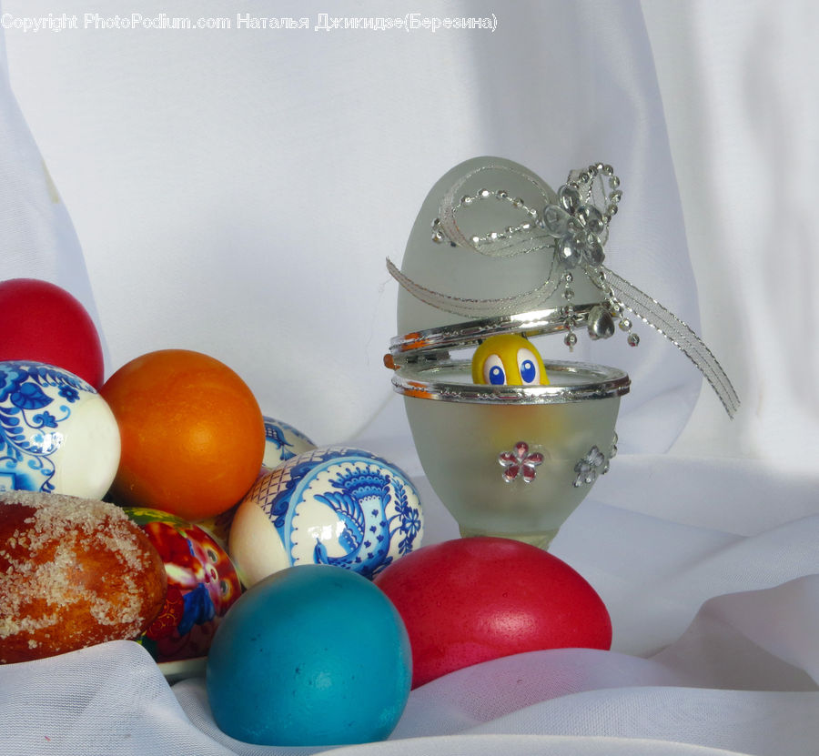 Easter Egg, Egg, Glass, Goblet, Bowl, Mixing Bowl, Dish