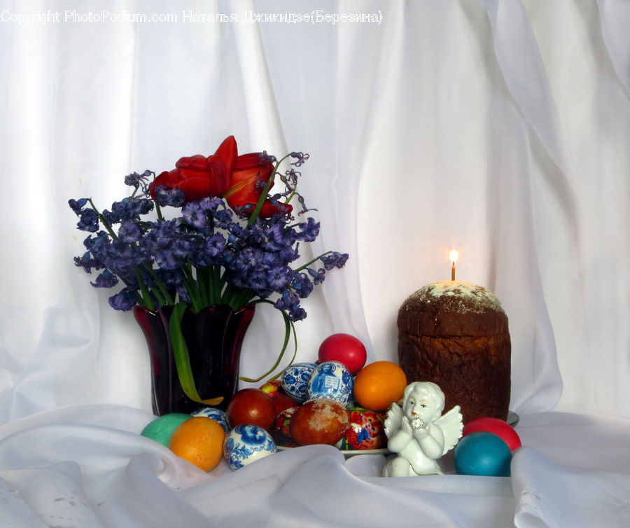 Cake, Dessert, Food, Plant, Potted Plant, Flower, Flower Arrangement