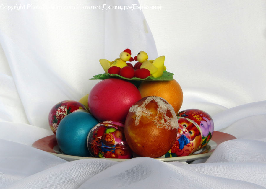 Easter Egg, Egg, Fruit, Bowl, Accessories