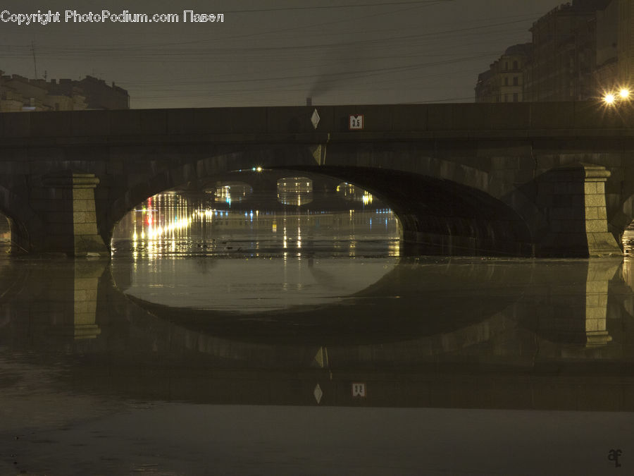 Freeway, Overpass, Road, Canal, Outdoors, River, Water