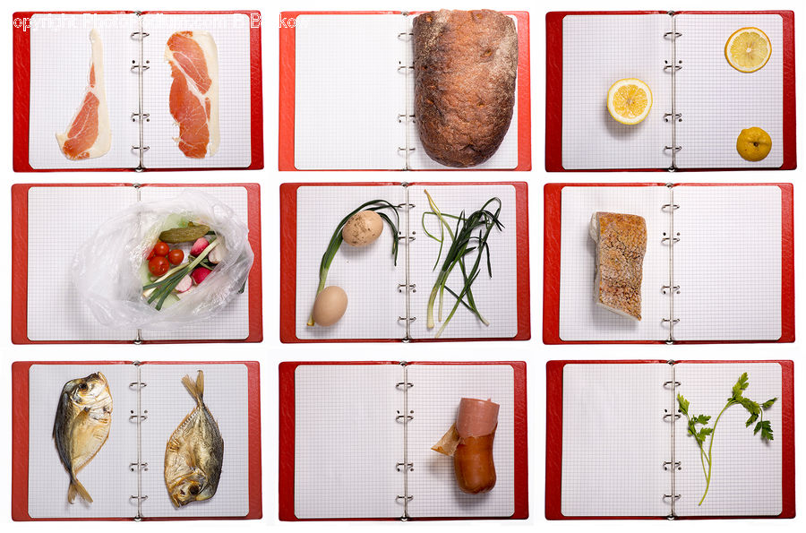 Collage, Poster, Citrus Fruit, Fruit, Pomelo, Food, Bacon