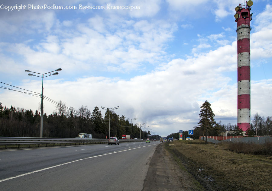 Beacon, Building, Lighthouse, Water Tower, Architecture, Tower, Road