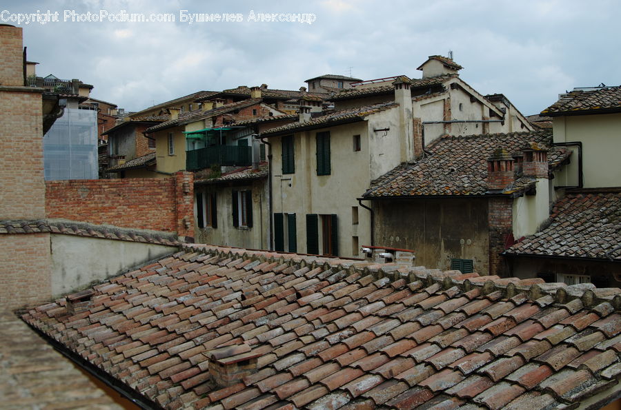 Roof, Rubble, Brick, Building, Downtown, Town, Cottage