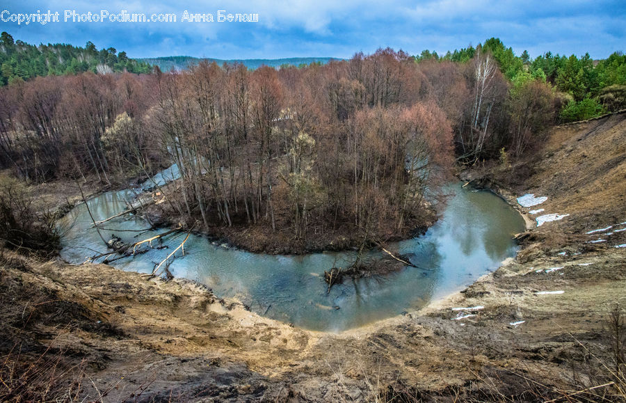 Crater, Creek, Outdoors, River, Water, Soil, Wilderness