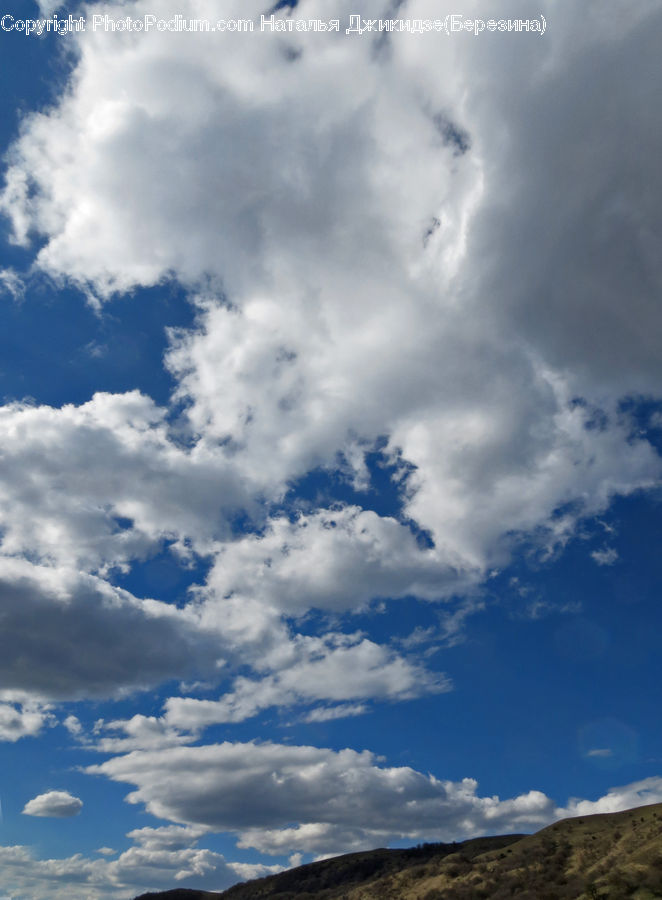 Azure Sky, Cloud, Outdoors, Sky, Cumulus, Landscape, Nature