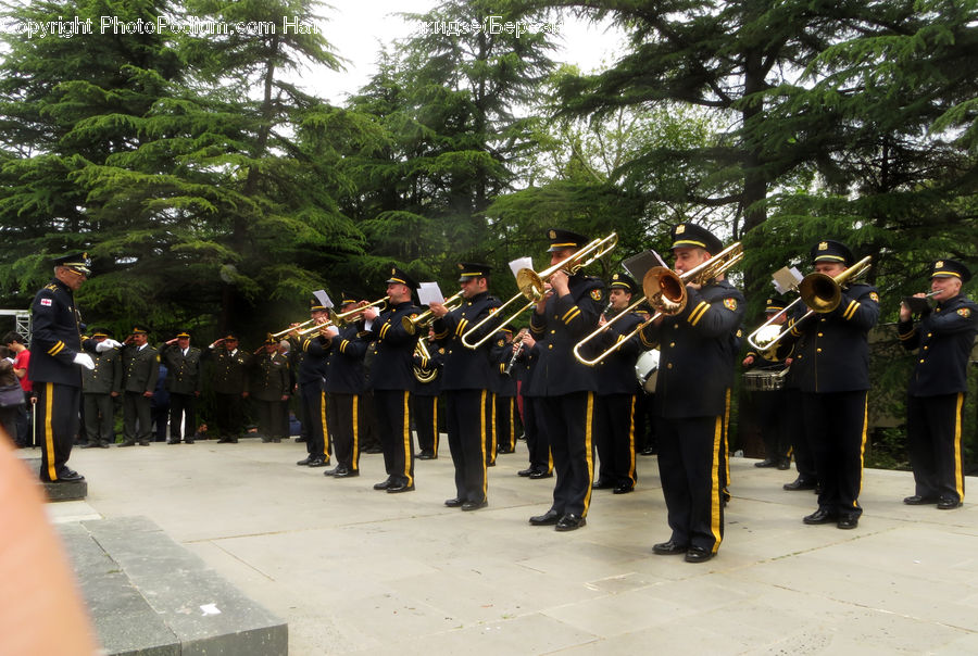 Human, People, Person, Marching, Parade, Brass Section, Euphonium