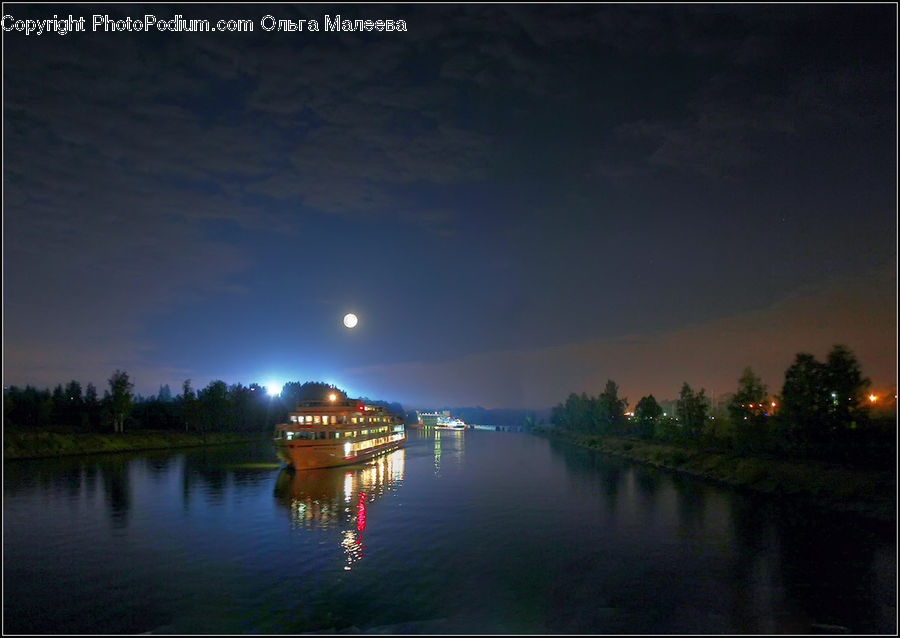 Night, Outdoors, Dawn, Dusk, River, Sky, Sunrise