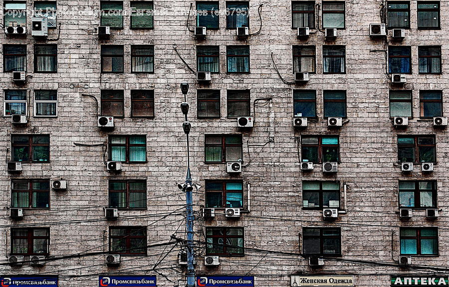 Brick, Apartment Building, Building, High Rise, City, Downtown, Urban