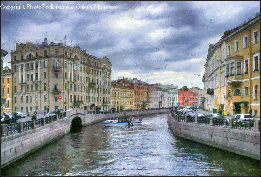 Canal, Outdoors, River, Water, Downtown, Neighborhood, Town