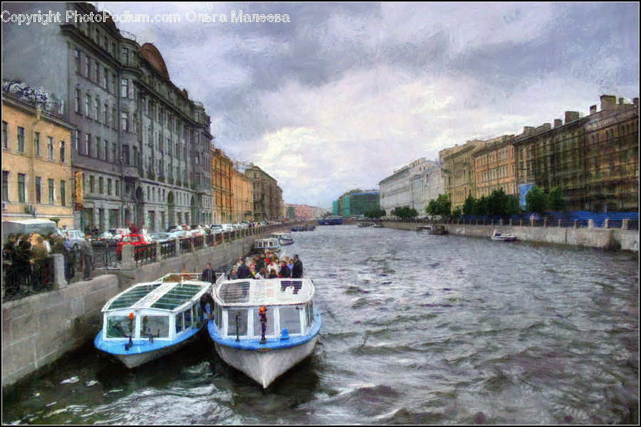 Canal, Outdoors, River, Water, Boat, Watercraft, Cruise Ship