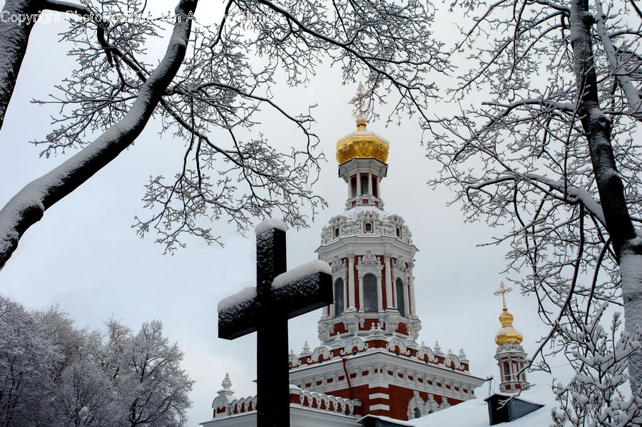 Cross, Architecture, Bell Tower, Clock Tower, Tower, Church, Worship