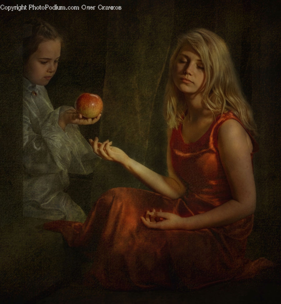 Human, People, Person, Apple, Fruit, Grapes, Art