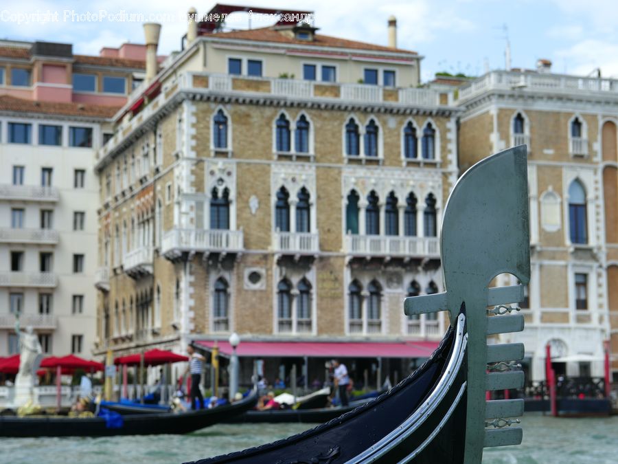 Boat, Gondola, Playground, Downtown, Neighborhood, Town, Canal